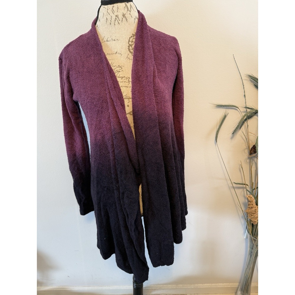 Barefoot Dreams‎ Bamboo Chic Lite Calypso Purple Ombré Wrap Sweater Size S/M